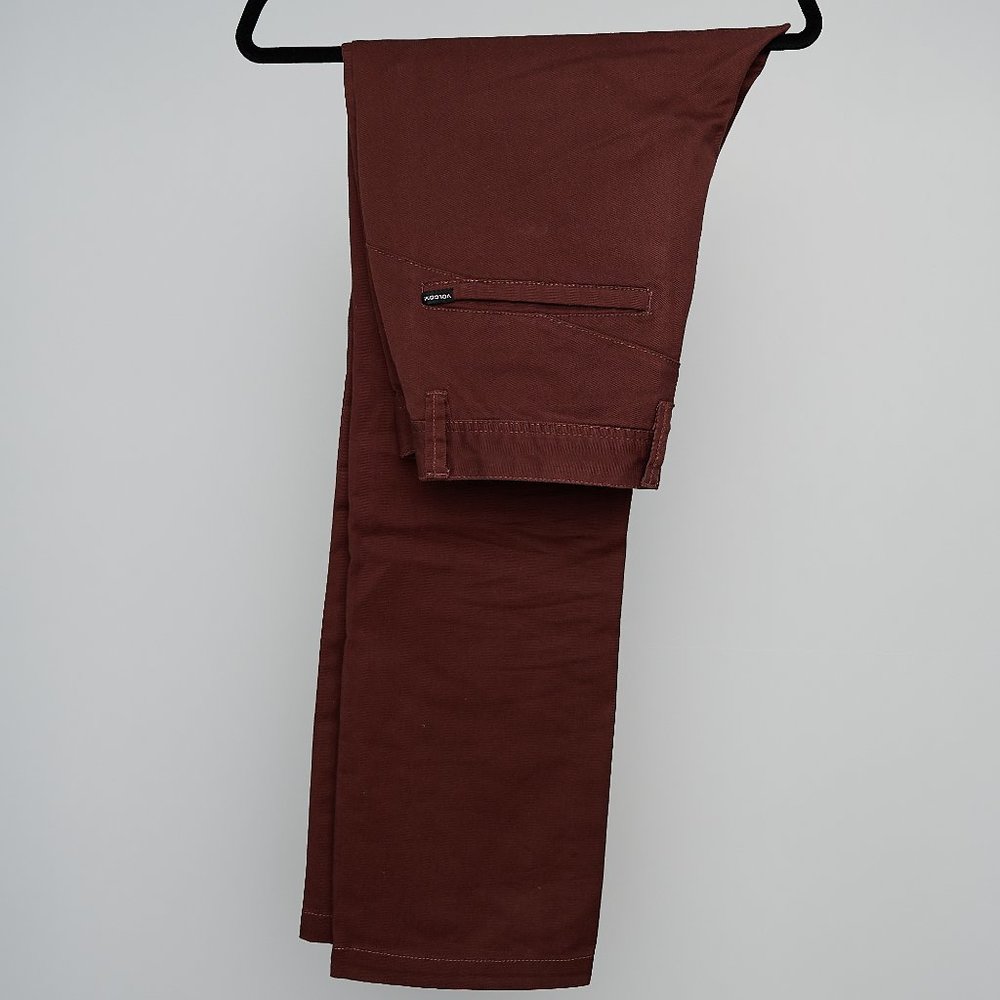 Volcom Frickin Modern Chinos 34x32 MAHOGANY
